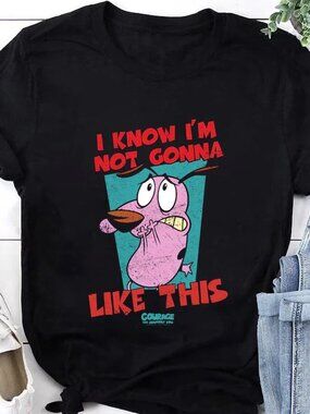 Cartoon Network Courage The Cowardly Dog Funny T-Shirt  73